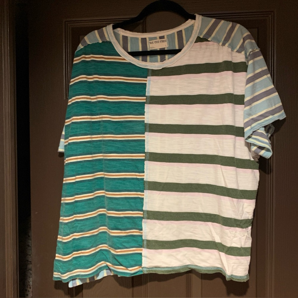 We The Free  Striped Tee SS Multicolor L
